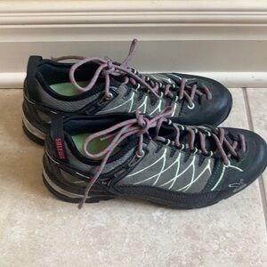 Salewa Womens Alp Trainer 3F Slate Mint Trail Hiking Shoes 6.5, 6 1/2